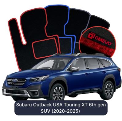 Velours-Autofußmatten OMEVO für Subaru Outback USA Touring XT 6 Gen. SUV (2020-2025)