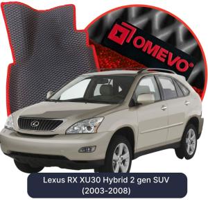 OMEVO 5D Pro EVA Fußmatten für Lexus RX XU30 Hybrid 2 Gen. SUV (2003-2008)
