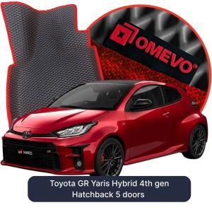 OMEVO 5D Pro EVA Fußmatten für Toyota GR Yaris Hybrid 4. Gen. Kompakt 5-Türer (2020-2026)