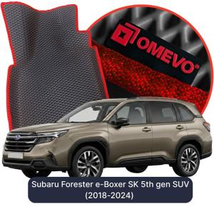 OMEVO 5D Pro EVA Fußmatten für Subaru Forester e-Boxer SK 5. Gen. SUV (2018-2024)