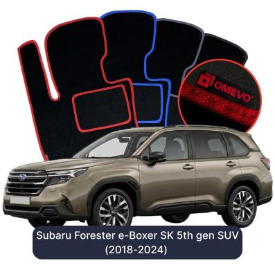 Velours-Autofußmatten OMEVO für Subaru Forester e-Boxer SK 5. Gen. SUV (2018-2024)