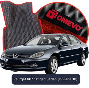OMEVO 5D Pro EVA Fußmatten für Peugeot 607 1. Gen. Limousine (1999-2010)