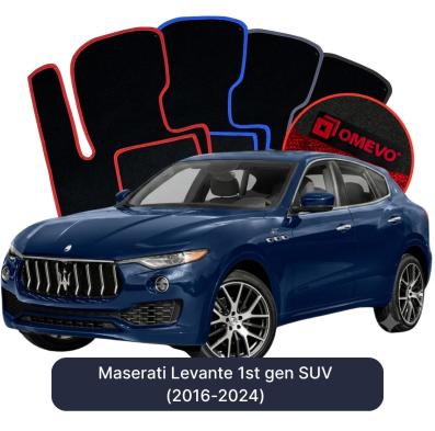 Velours-Autofußmatten OMEVO für Maserati Levante 1 gen SUV (2016-2024)