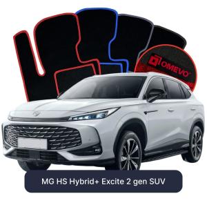 OMEVO Velours-Autofußmatten für MG HS Hybrid+ Excite 2 gen SUV (2024-2025)