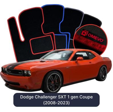 Velours-Autofußmatten OMEVO für Dodge Challenger SXT 1 gen Coupe (2008-2023)