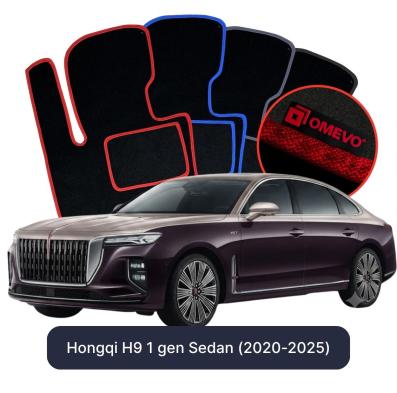 Velours-Autofußmatten OMEVO für Hongqi H9 1 gen Sedan (2020-2025)