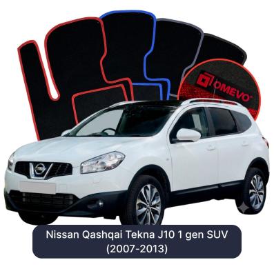 Velours-Autofußmatten OMEVO für Nissan Qashqai Tekna J10 1 gen SUV (2007-2013)