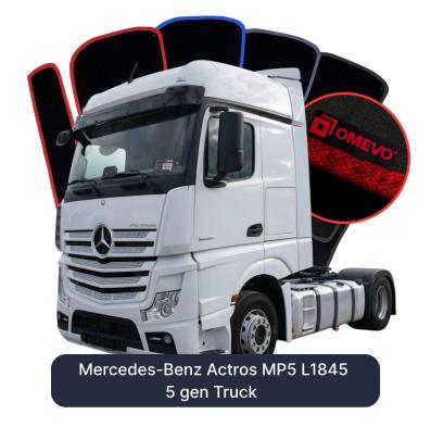 Velours-Autofußmatten OMEVO für Mercedes-Benz Actros MP5 L1845 5 gen Lkw (2019-2025)