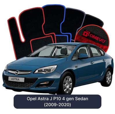 Velours-Autofußmatten OMEVO für Opel Astra J P10 4 gen Limousine (2009-2020)
