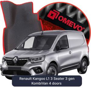 OMEVO 5D Pro EVA Fußmatten für Renault Kangoo L1 3-Sitzer 3 gen Kombi/Van 4-Türer (2021-2026)