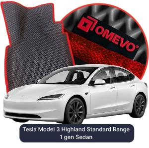 OMEVO 5D Pro EVA Fußmatten für Tesla Model 3 Highland Standard Range 1 gen Limousine (2022-2026)