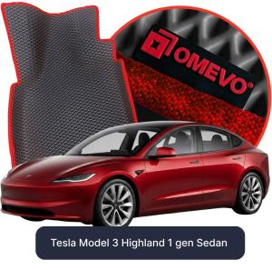 OMEVO 5D Pro EVA Fußmatten für Tesla Model 3 Highland 1 gen Limousine (2022-2026)