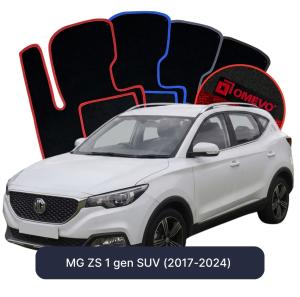 OMEVO Velours-Autofußmatten für MG ZS 1 gen SUV (2017-2024)