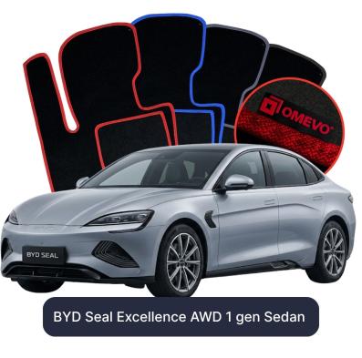 Velours-Autofußmatten OMEVO für BYD Seal Excellence AWD 1 gen Limousine (2022-2025)