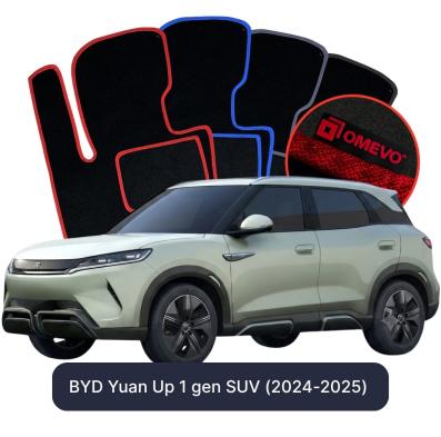Velours-Autofußmatten OMEVO für BYD Yuan Up 1 gen SUV (2024-2025)