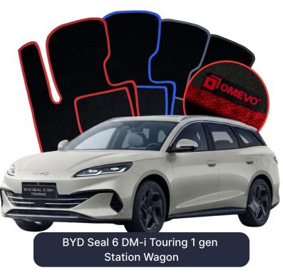 Velours-Autofußmatten OMEVO für BYD Seal 6 DM-i Touring 1 gen Kombi (2024-2026)