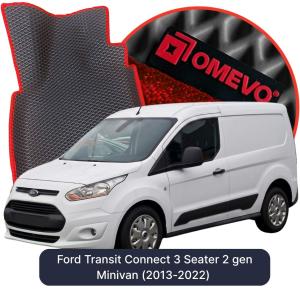 OMEVO 5D Pro EVA Fußmatten für Ford Transit Connect 3-Sitzer 2 gen Minivan (2013-2022)