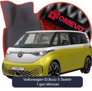 OMEVO 5D Pro EVA Fußmatten für Volkswagen ID.Buzz 5-Sitzer 1 gen Minivan (2022-2026)