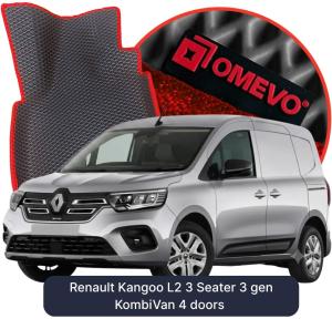 OMEVO 5D Pro EVA Fußmatten für Renault Kangoo L2 3-Sitzer 3 gen Kombi/Van 4-Türer (2021-2026)