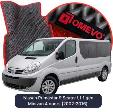 EVA Autoteppiche OMEVO für Nissan Primastar 9-Sitzer L1 1 gen Minivan 4-Türer (2002-2016)