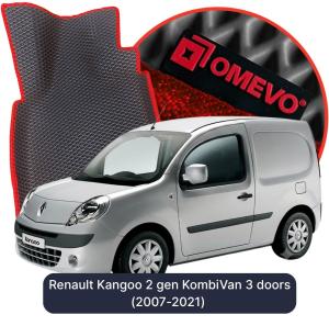 OMEVO 5D Pro EVA Fußmatten für Renault Kangoo 2 gen Kombi/Van 3-Türer (2007-2021)