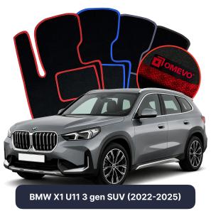 Velours-Autofußmatten OMEVO für BMW X1 U11 3 gen SUV (2022-2025)
