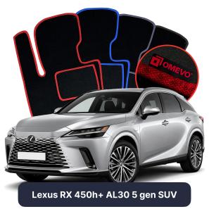 Velours-Autofußmatten OMEVO für Lexus RX 450h+ AL30 5 gen SUV (2022-2025)