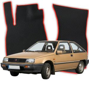 OMEVO EVA Fußmatten® für Mitsubishi Colt GLX C10 2 gen Kompakt 3-Türer (1984-1988)