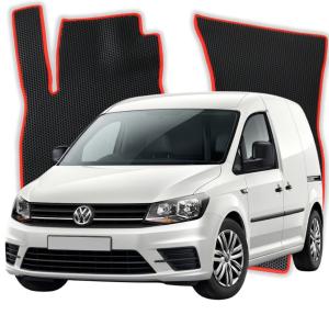 OMEVO EVA Fußmatten® für Volkswagen Caddy 2-Sitzer (Pritschenwagen) 3 gen Kastenwagen (2003-2020)