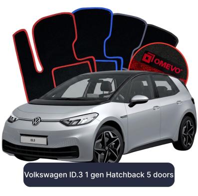 Velours-Autofußmatten OMEVO für Volkswagen ID.3 1 gen Kompakt 5 Türer (2019-2025)