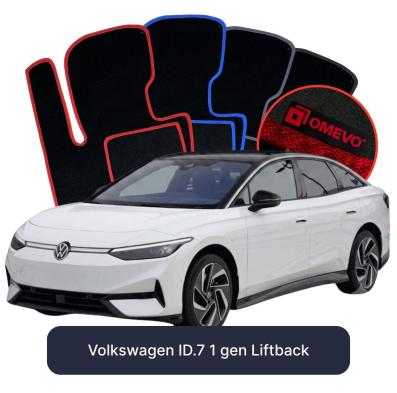 Velours-Autofußmatten OMEVO für Volkswagen ID.7 1 gen Liftback (2023-2026)