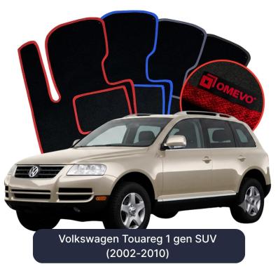 Velours-Autofußmatten OMEVO für Volkswagen Touareg 1 gen SUV (2002-2010)