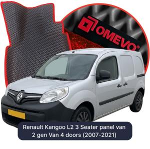 OMEVO 5D Pro EVA Fußmatten für Renault Kangoo L2 3-Sitzer Pritschenwagen 2 gen Kastenwagen 4 Türer (2007-2021)