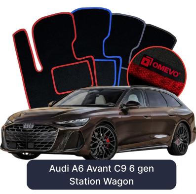 Velours-Autofußmatten OMEVO für Audi A6 Avant C9 6 gen Kombi (2024-2025)