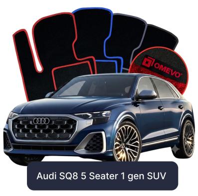 Velours-Autofußmatten OMEVO für Audi SQ8 5-Sitzer 1 gen SUV (2018-2025)