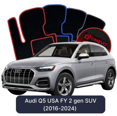 Velours-Autofußmatten OMEVO für Audi Q5 USA FY 2 gen SUV (2016-2024)