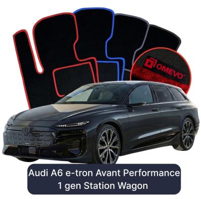 Velours-Autofußmatten OMEVO für Audi A6 e-tron Avant Performance 1 gen Kombi (2024-2025)
