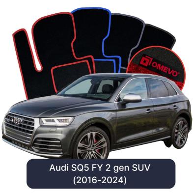 Velours-Autofußmatten OMEVO für Audi SQ5 FY 2 gen SUV (2016-2024)
