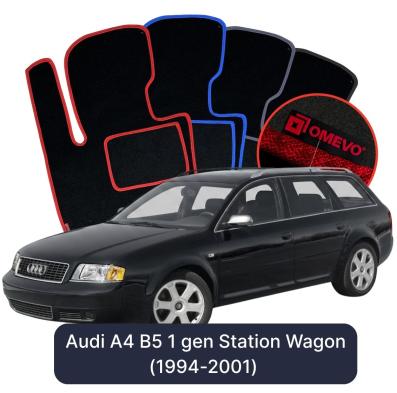 Velours-Autofußmatten OMEVO für Audi A4 B5 1 gen Kombi (1994-2001)