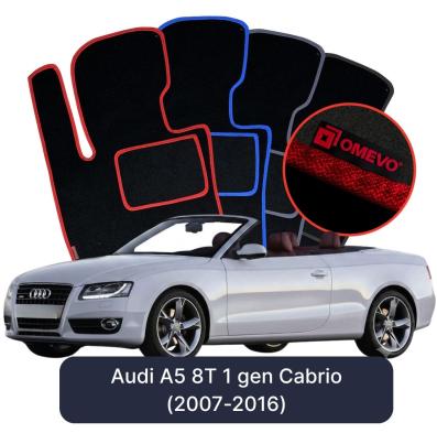 Velours-Autofußmatten OMEVO für Audi A5 8T 1 gen Cabrio (2007-2016)
