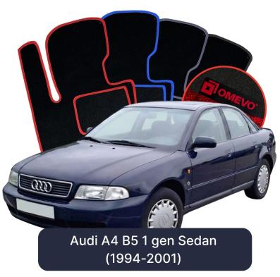 Velours-Autofußmatten OMEVO für Audi A4 B5 1 gen Limousine (1994-2001)