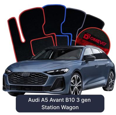 Velours-Autofußmatten OMEVO für Audi A5 Avant B10 3 gen Kombi (2024-2025)