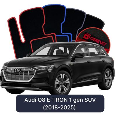 Velours-Autofußmatten OMEVO für Audi Q8 E-TRON 1 gen SUV (2018-2025)