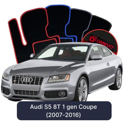 Velours-Autofußmatten OMEVO für Audi S5 8T 1 gen Coupe (2007-2016)