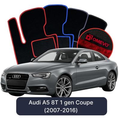 Velours-Autofußmatten OMEVO für Audi A5 8T 1 gen Coupe (2007-2016)