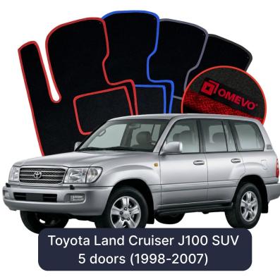Velours-Autofußmatten OMEVO für Toyota Land Cruiser J100  SUV 5 Türer (1998-2007)