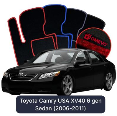 Velours-Autofußmatten OMEVO für Toyota Camry US-Version 6 gen Limousine (2006-2011)