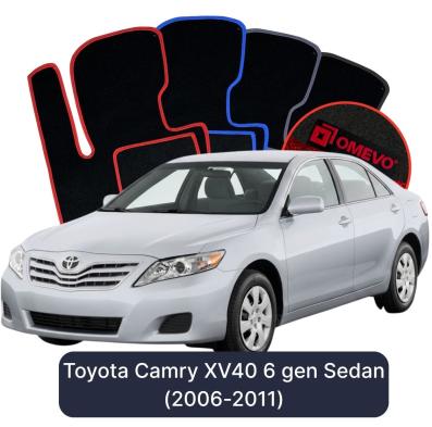 Velours-Autofußmatten OMEVO für Toyota Camry XV40 6 gen Limousine (2006-2011)