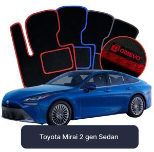 OMEVO Velours-Autofußmatten für Toyota Mirai  2 gen Limousine (2020-2025)