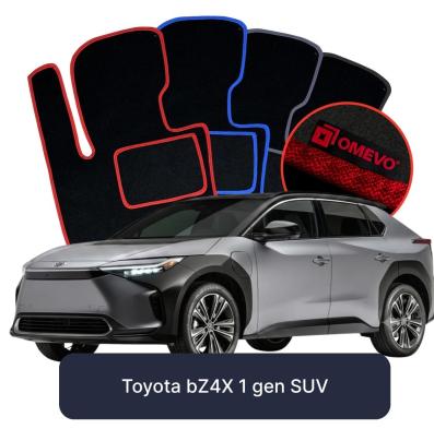 Velours-Autofußmatten OMEVO für Toyota bZ4X 1 gen SUV (2022-2025)
